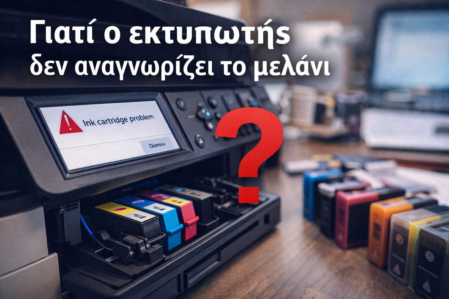 ΓΙΑΤΙ Ο ΕΚΤΥΠΩΤΗΣ ΔΕΝ ΑΝΑΓΝΩΡΙΖΕΙ ΤΟ ΜΕΛΑΝΙ