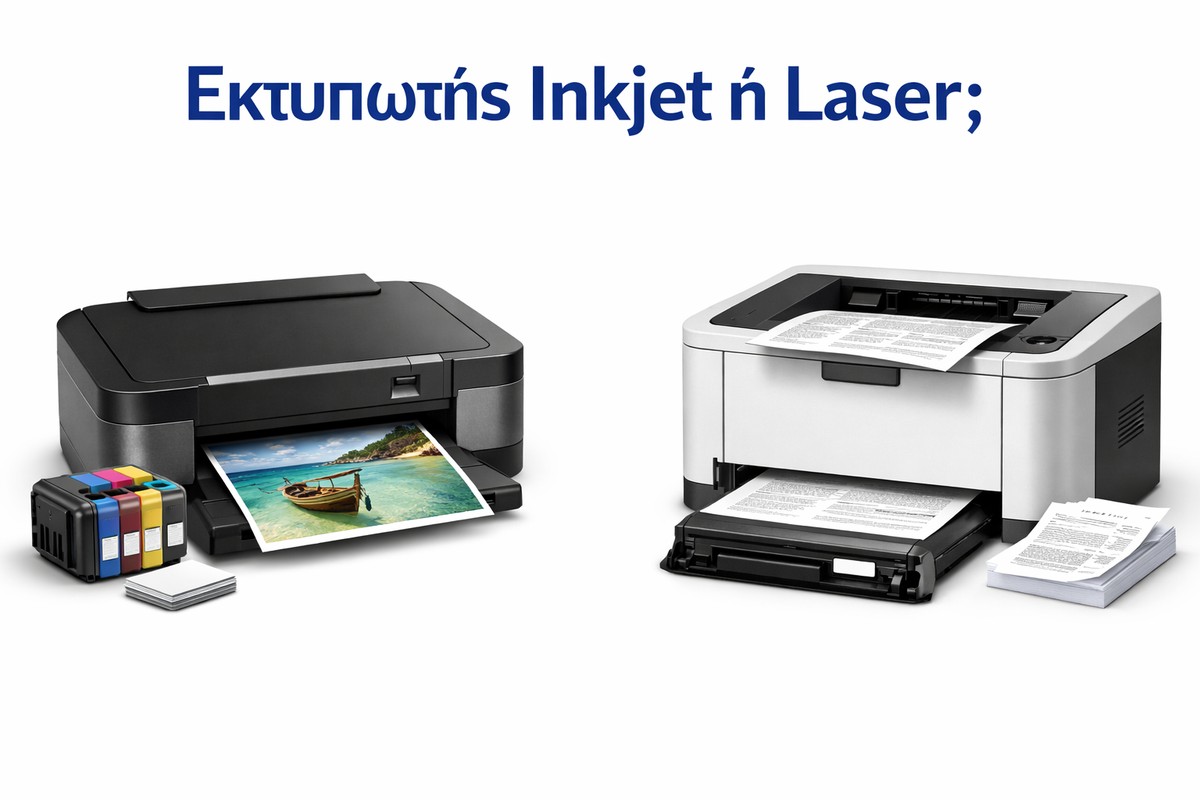 ΕΚΤΥΠΩΤΗΣ INKJET Η LASER ΤΙ ΝΑ ΑΓΟΡΑΣΩ